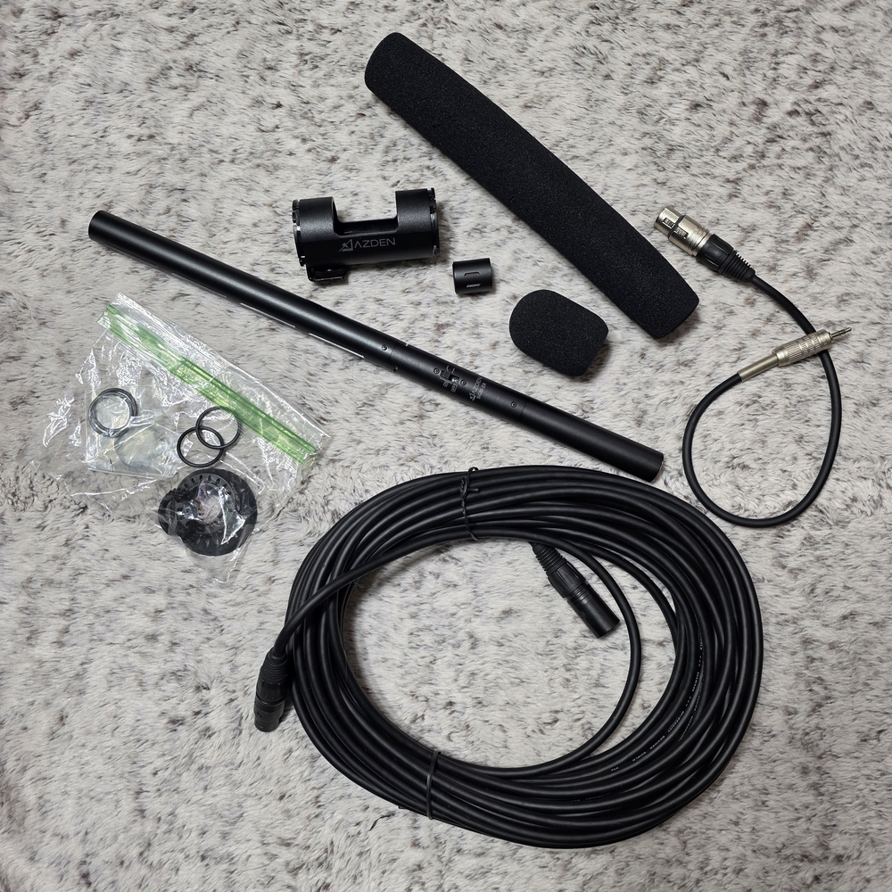Azden SGM-2X Professional Shotgun Microphone for Podcasts, Video, Audio + Cable